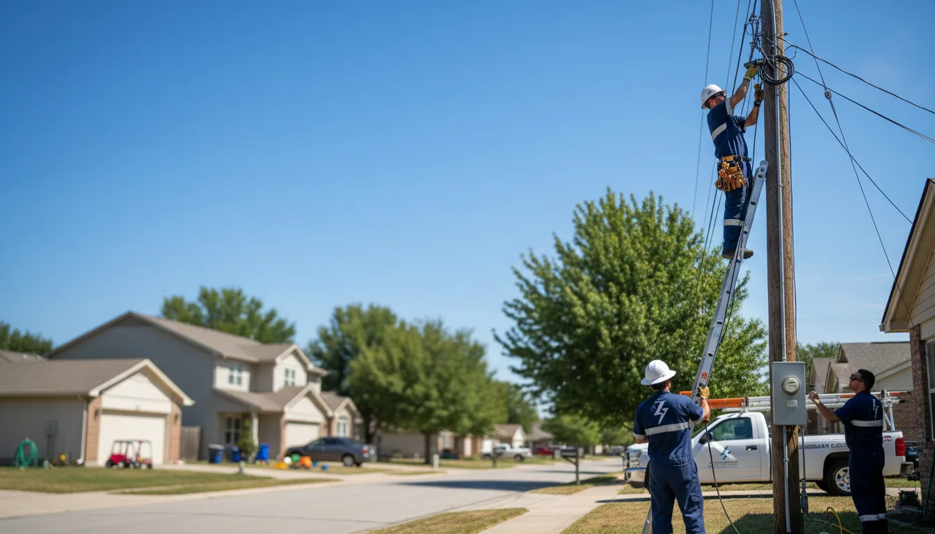 Residential electrician providing installation services in Lyndhurst, VA
